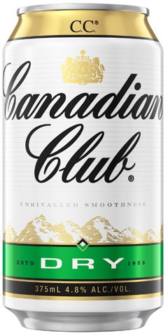 Canadian Club & Dry Cans 10x375mL