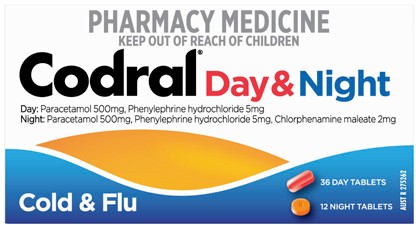Codral Cold & Flu Day & Night 48 Tablets
