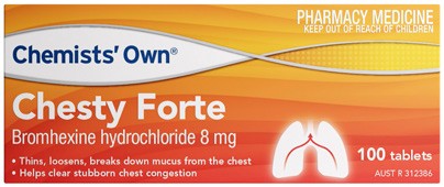 Chemists’ Own Chesty Forte 100 Tablets