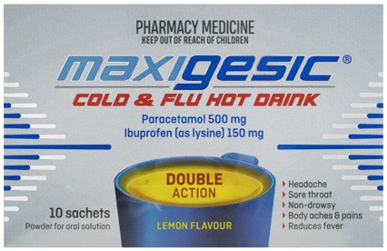 Maxigesic Cold & Flu Hot Drink 10 Sachets