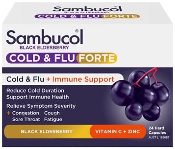 Sambucol Cold & Flu Forte 24 Capsules