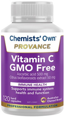 Chemists’ Own Provance Vitamin C GMO Free 120 Capsules