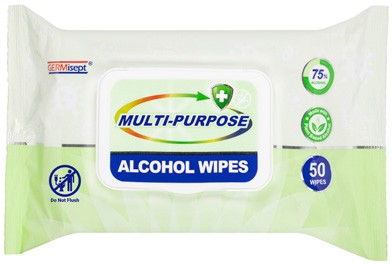 Germisept Multi-Purpose Alcohol Wipes 50 Pack