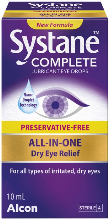 Systane Complete Preservative- Free Lubricant Eye Drops 10mL