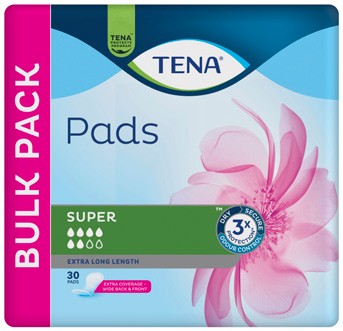 Tena Super Pads 30 Pack