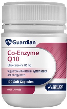 Guardian Co-Enzyme Q10 150mg 100 Soft Capsules