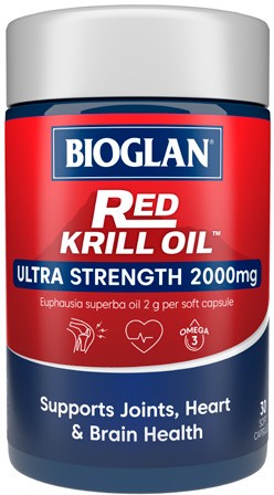 Bioglan Red Krill Oil Ultra Strength 2000mg 30 Capsules