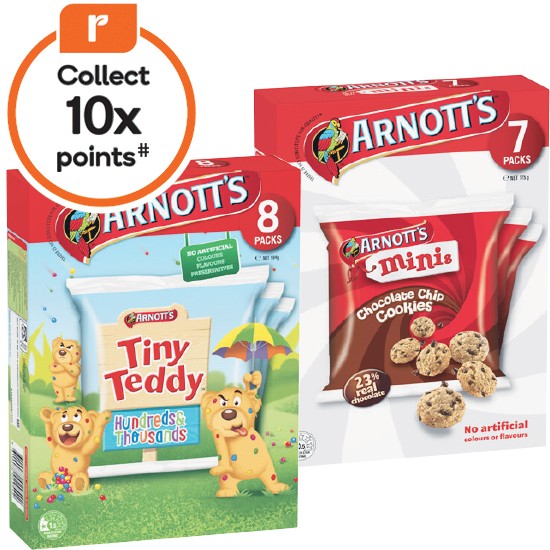 Arnott’s Multipack Biscuits 175-200g Pk 7-8