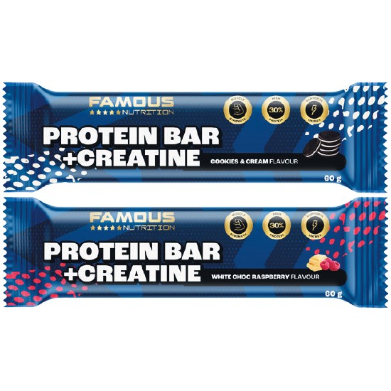 Famous Nutrition Protein + Creatine Bar 60gΔ