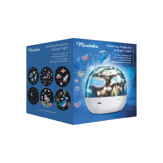 Mirabella Rotating Projector & Night Light Pk 1