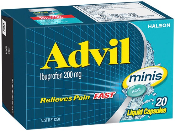 Advil Ibuprofen 200mg Liquid Capsules 20 Pack**