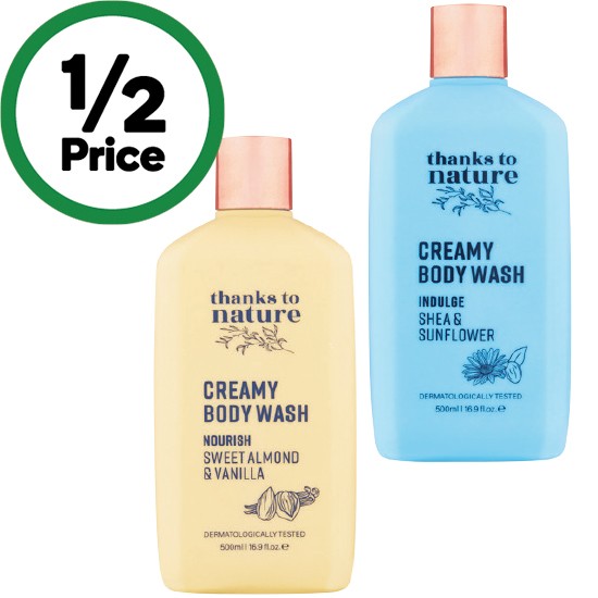 Thanks To Nature Creamy Body Wash 500ml
