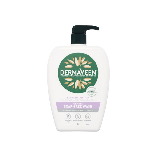 Dermaveen Extra Hydration Gentle Soap Free Wash 1 Litre