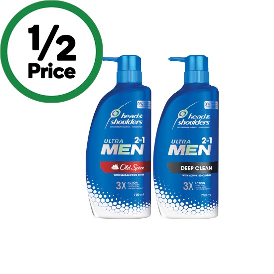 Head & Shoulders Ultra Men 2 in 1 Shampoo & Conditioner 750ml