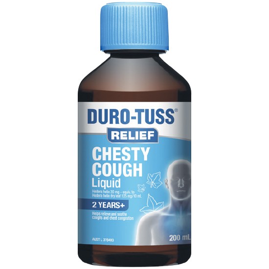 Duro-Tuss Relief Dry or Chesty Cough Liquid 200ml~