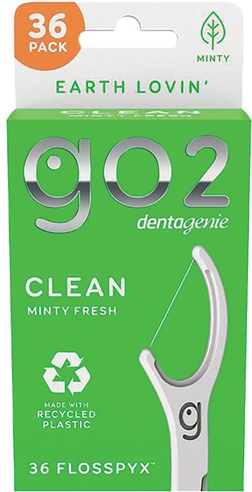 Go2 Dentagenie Clean Minty Fresh Flosspyx 36 Pack