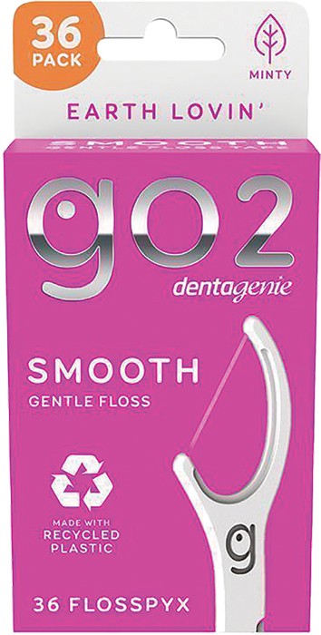 Go2 Dentagenie Smooth Gentle Floss Flosspyx 36 Pack