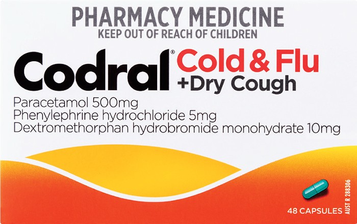 Codral PE Cold & Flu + Dry Cough 48 Capsules^