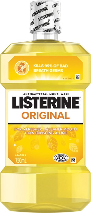 Listerine Mouthwash Original 750mL*