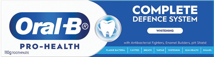 Oral-B Toothpaste Pro- Health Complete Defence System 110g - Whitening