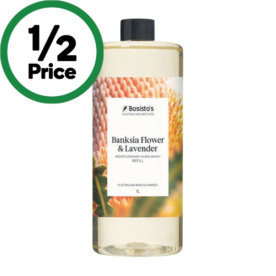 Bosisto’s Hand Wash Refill 1 Litre