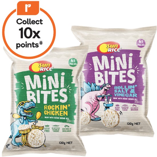 SunRice Mini Bites Multipack 108-120g Pk 6 – From the Health Food Aisle