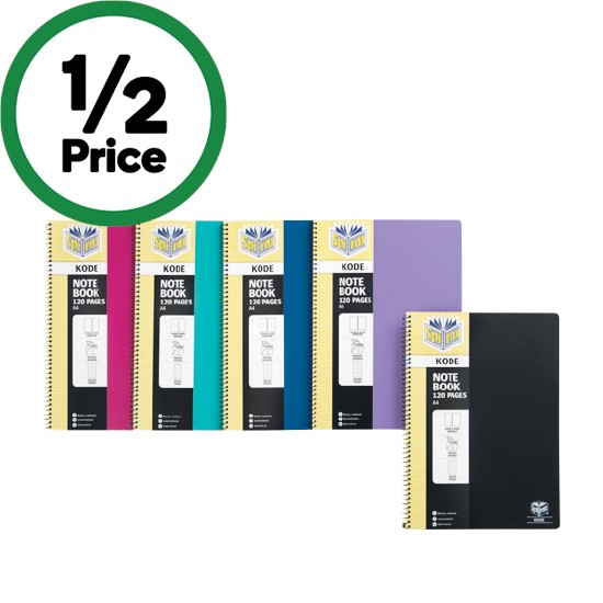 Spirax Kode 120 Pages Note Book Assorted Colours