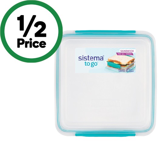 Sistema Sandwich Box To Go Lunchbox Pk 1