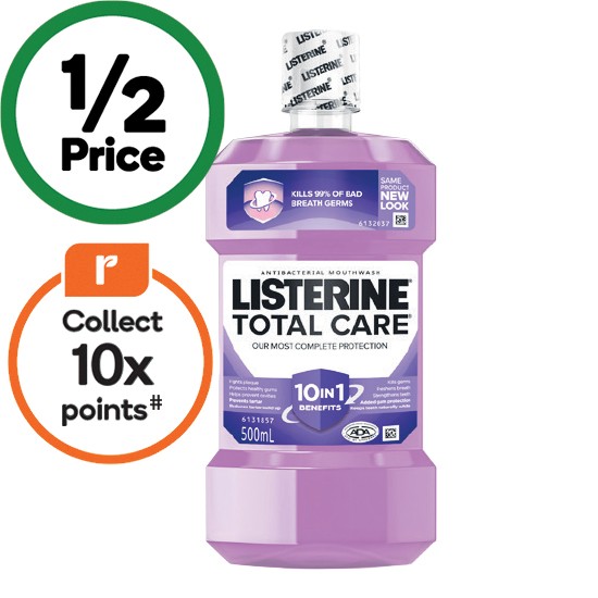 Listerine Total Care Antibacterial Mouthwash 500ml