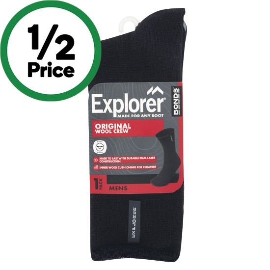 Bonds Explorer Men’s Socks Assorted Pk 1