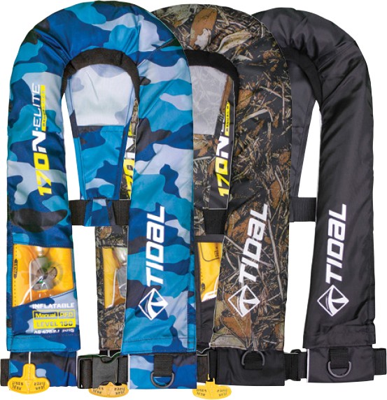 Tidal Elite L150 Manual Inflatable PFDs
