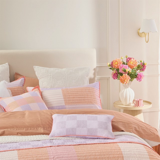 Portia Embroidered Large Square Cushion by M.U.S.E.