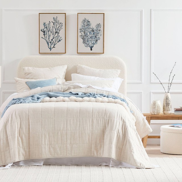 Washed Linen Coverlet Set by M.U.S.E.