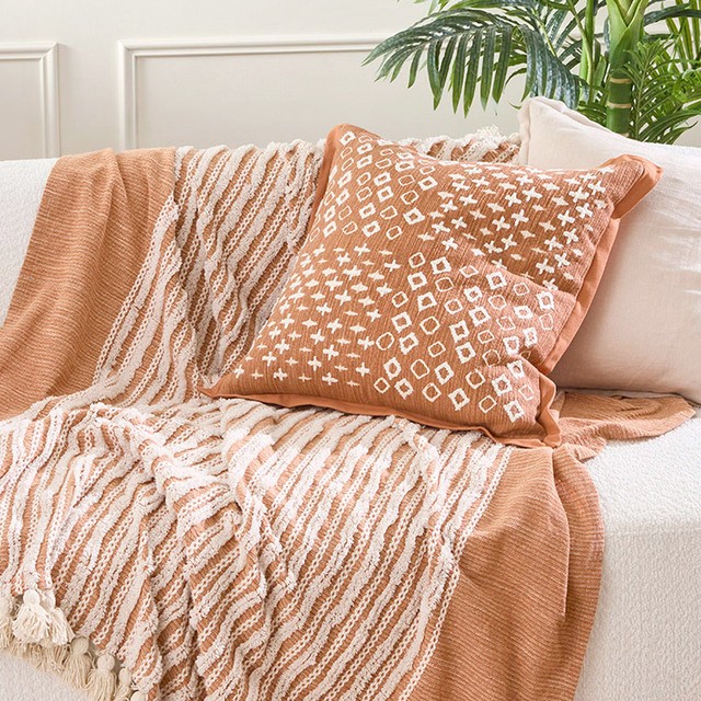 Nima Embroidered Square Cushion by Habitat