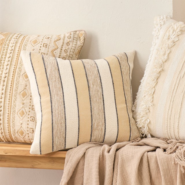 Hendrix Stripe Square Cushion