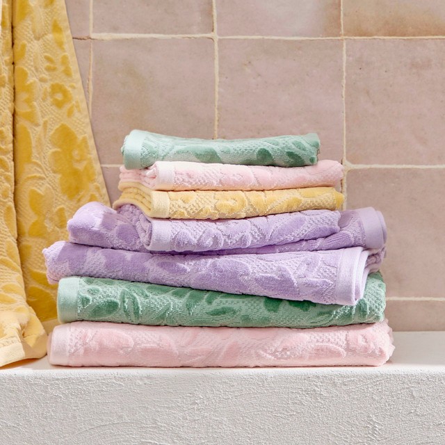 Florentina Floral Turkish Cotton Towel Range by Habitat