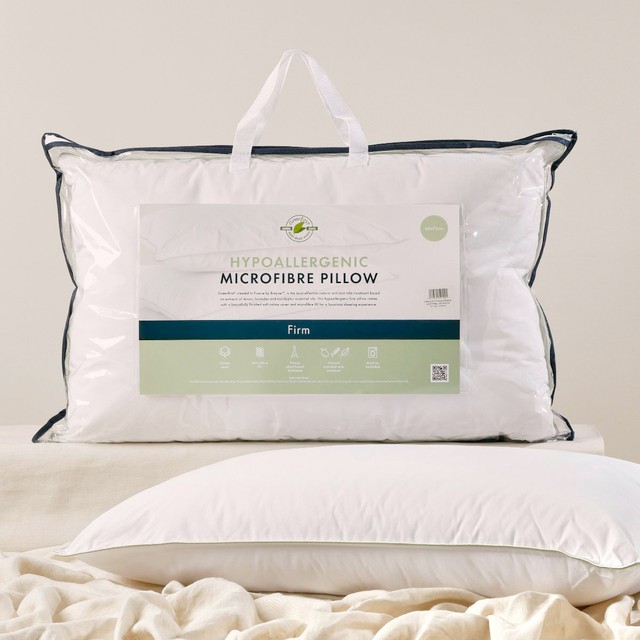 Hypoallergenic Microfibre Firm Pillow by Greenfirst®