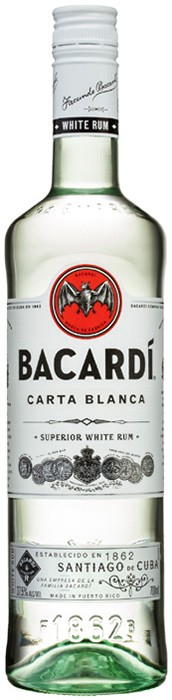 Bacardi Carta Blanca Rum 700mL