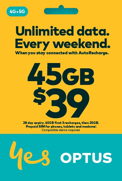 Optus $39 Prepaid SIM Starter Kit