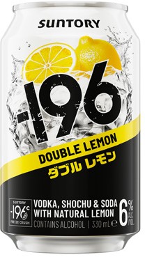 -196 Double Lemon & Vodka Cans 4x330mL