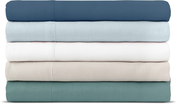 Australian House & Garden Sandy Cape Washed Belgian Linen Sheet Set#
