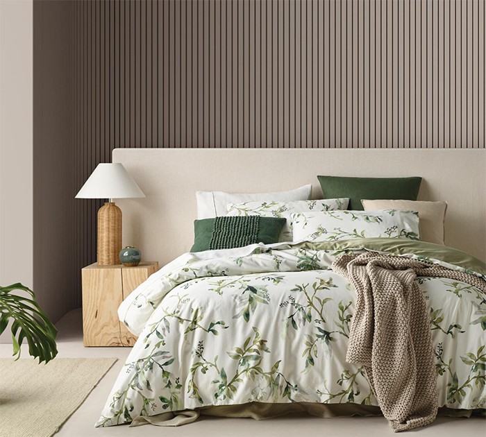 NEW Australian House & Garden Springwood Bamboo Cotton Quilt Cover Set^