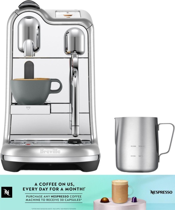 Nespresso by Breville Creatista Pro Coffee Machine - Brushed Stainless Steel