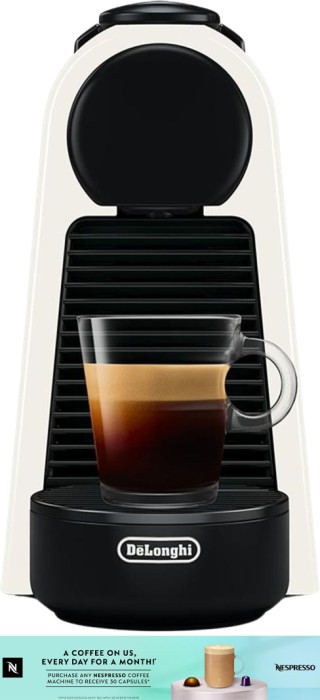 Nespresso by De'Longhi Essenza Mini Capsule Coffee Machine - White