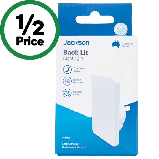Jackson Backlit LED Nightlight Pk 1