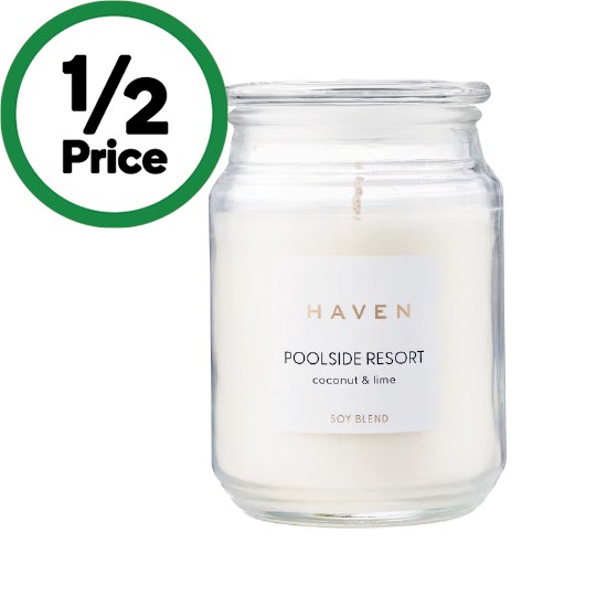 Haven Soy Blend Candle With Lid