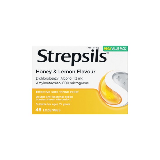 Strepsils Honey & Lemon Lozenges Pk 48~