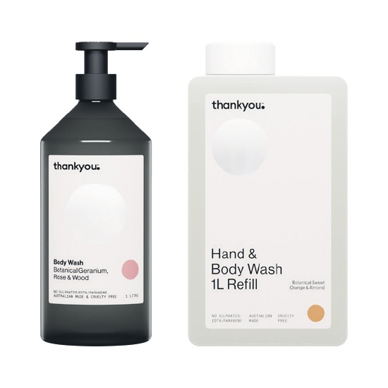 Thankyou Body Wash Pump or Refill 1 Litre