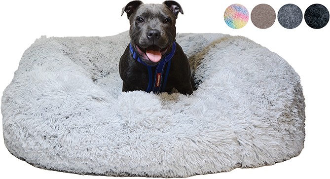 Calming Plush Round Pet Bed