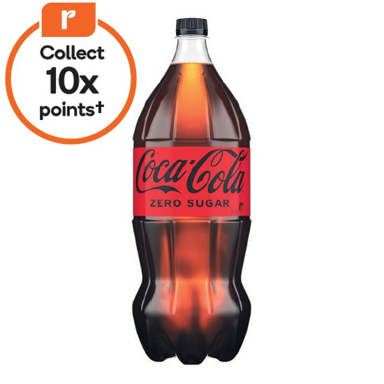 Coca-Cola Classic or Zero Sugar Soft Drink 2 Litre
